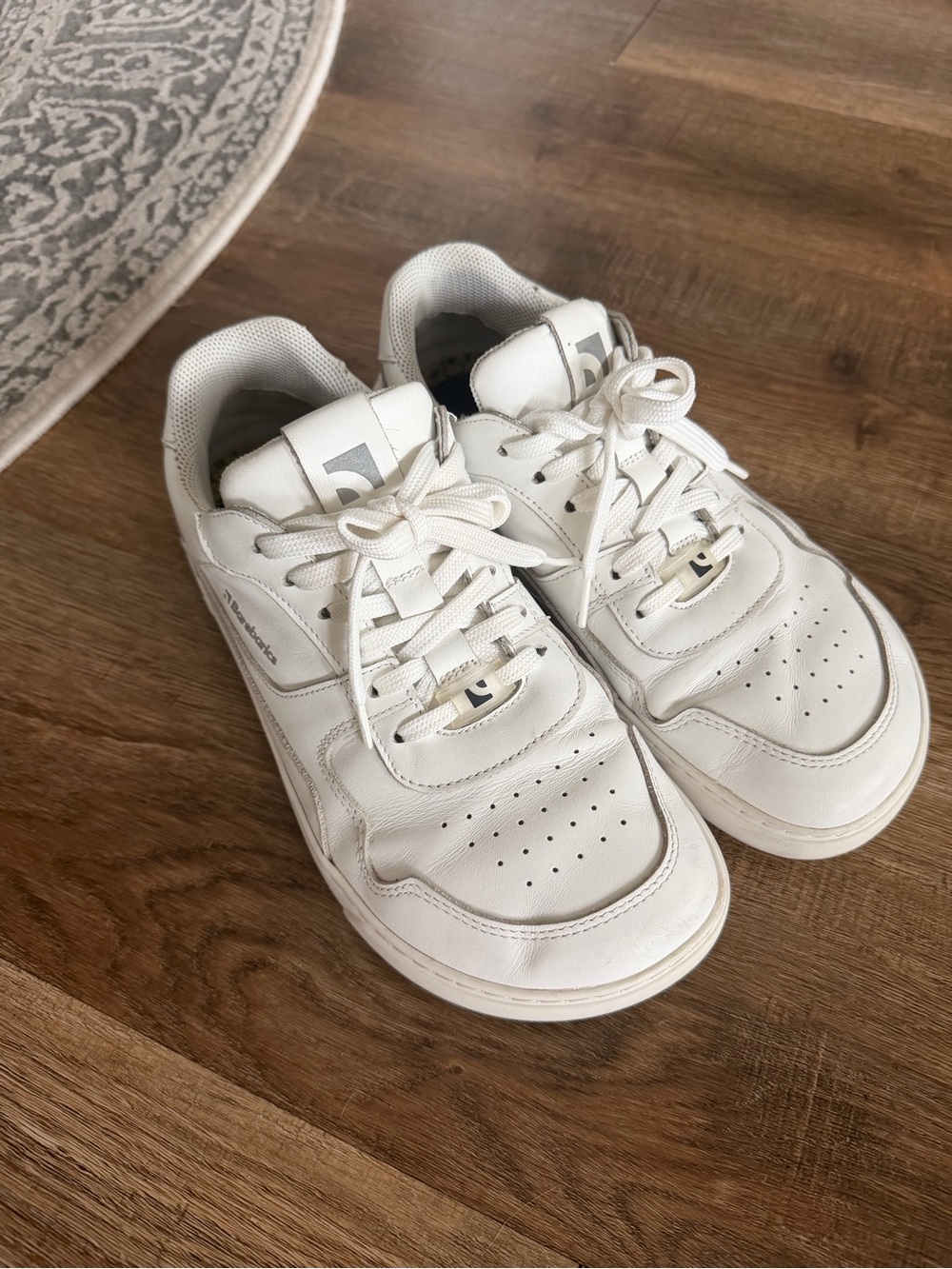 Be Lenka White Wide Toe Sneakers
